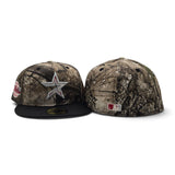 Real Tree Apex Houston Astros Black Visor Gray Bottom 2005 World Series Side Patch New Era 59Fifty Fitted