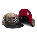 Real Tree APX Houston Astros Black Visor Red Bottom 45th Anniversary Side Patch New Era 59Fifty Fitted