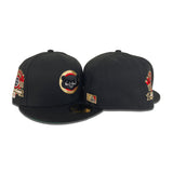 Black Chicago Cubs Green Bottom 1990 All Star Game Side Patch New Era 59Fifty Fitted
