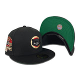 Black Chicago Cubs Green Bottom 1990 All Star Game Side Patch New Era 59Fifty Fitted