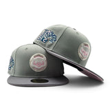 Everest Green Chicago Cubs Storm Gray Visor Pink Bottom 2025 Tokyo Series Side Patch New Era 59Fifty Fitted