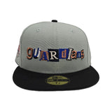 Everest Green Cleveland Guardians Black Visor Gray Bottom Jacob Field Side Patch New Era 59Fifty Fitted