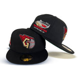 Black Cleveland Guardians Green Bottom Progressive Field Side Patch New Era 59Fifty Fitted