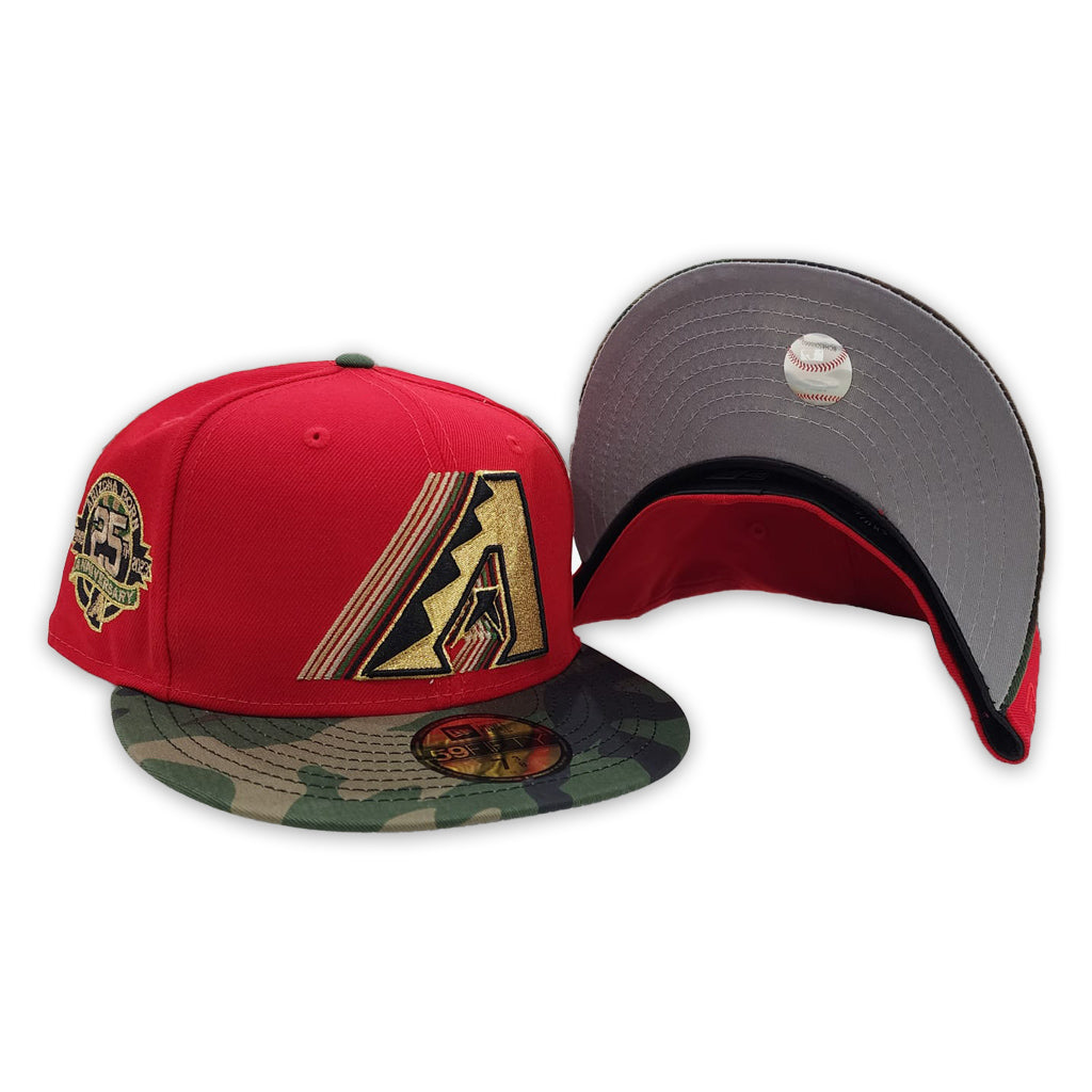 Men's New Era Red Arizona Diamondbacks Sidepatch 59FIFTY Fitted Hat