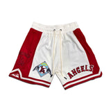 Off White Blue Los Angeles Angels Pro Standard Retro Classic DK 2.0 Shorts