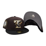 Black Toronto Blue Jays Brown Visor Gray Bottom 30th Season Side Patch New Era 59Fifty Fitted