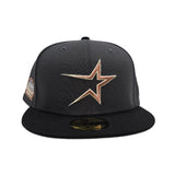 Dark Gray Houston Astros Black Visor Gray Bottom Astrodome Side Patch New Era 59Fifty Fitted