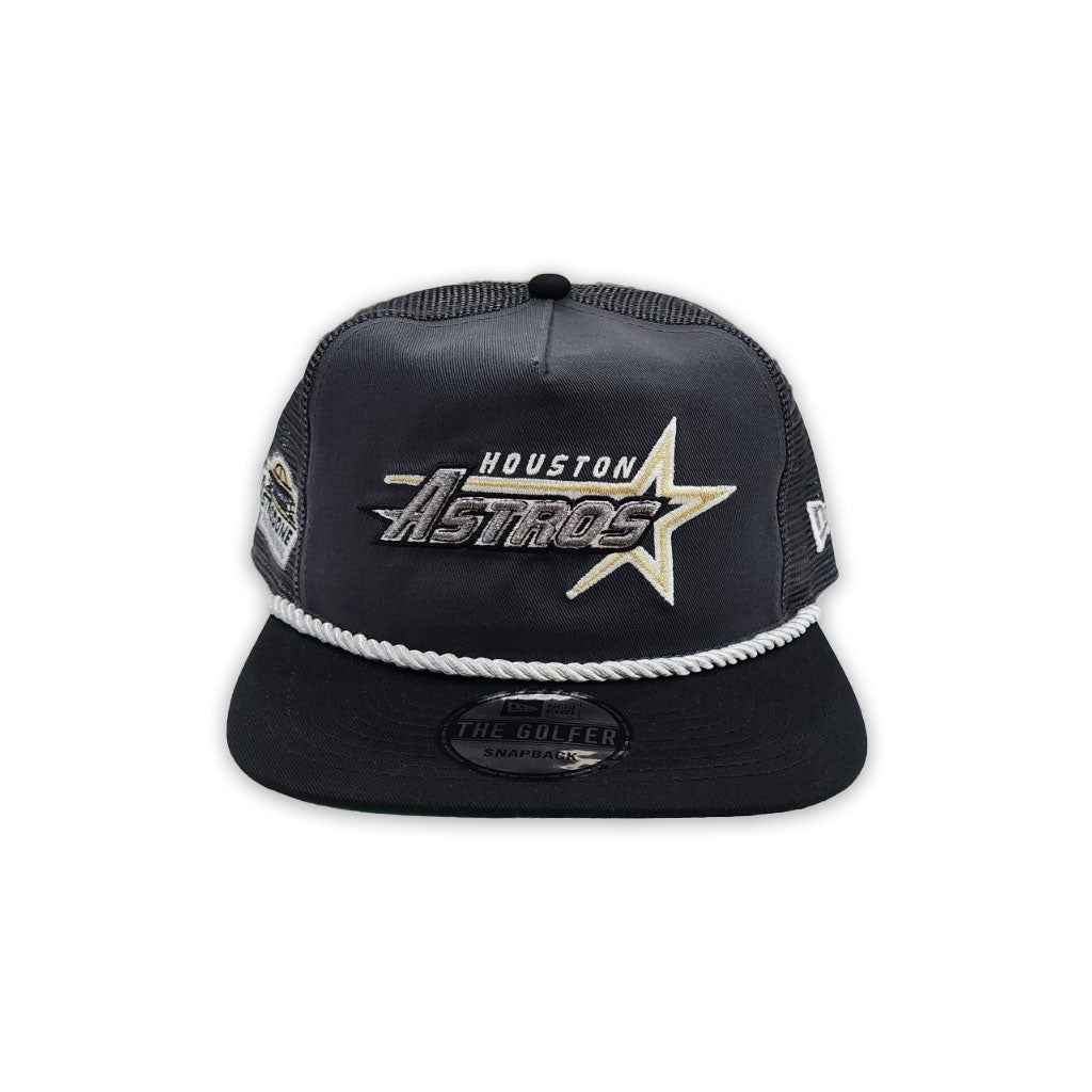 Sky Blue Houston Astros Black Trucker Green Bottom Astros Baseball Side Patch New Era Snapback