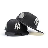 Dark Gray New York Yankees Gray Bottom 1999 World Series Side Patch New Era 59Fifty Fitted