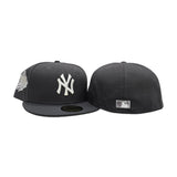 Dark Gray New York Yankees Gray Bottom 1999 World Series Side Patch New Era 59Fifty Fitted