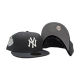 Dark Gray New York Yankees Gray Bottom 1999 World Series Side Patch New Era 59Fifty Fitted