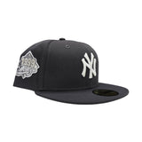 Dark Gray New York Yankees Gray Bottom 1999 World Series Side Patch New Era 59Fifty Fitted