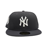 Dark Gray New York Yankees Gray Bottom 1999 World Series Side Patch New Era 59Fifty Fitted