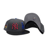 Dark Gray New York Yankees x Los Angels Dodgers Black Visor Gray Bottom 1980 All Star Game Side Patch New Era 9Fifty Snapback
