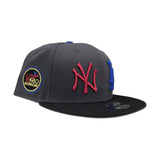 Dark Gray New York Yankees x Los Angels Dodgers Black Visor Gray Bottom 1980 All Star Game Side Patch New Era 9Fifty Snapback