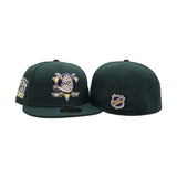 Dark Green Anaheim Mighty Ducks Gray Bottom 1993-1994 Inaugural Season Side Patch New Era 59Fifty Fitted