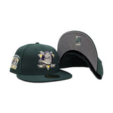 Dark Green Anaheim Mighty Ducks Gray Bottom 1993-1994 Inaugural Season Side Patch New Era 59Fifty Fitted