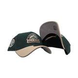 Dark Green Colorado Rockies Camel Curved Brim Gray Bottom 1993 Inaugural Year Side Patch New Era 9Forty Snapback