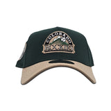 Dark Green Colorado Rockies Camel Curved Brim Gray Bottom 1993 Inaugural Year Side Patch New Era 9Forty Snapback