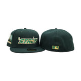 Dark Green Houston Astros 'stros Gray Bottom 2000 Inaugural Season Side Patch New Era 59Fifty Fitted