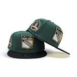Dark Green New York Ranger Black Visor