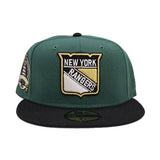 Dark Green New York Ranger Black Visor