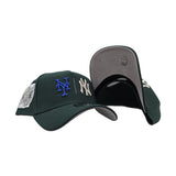 Dark Green New York Yankees x New York Mets Curved Brim Gray Bottom 2000 Subway Series Side Patch New Era 9Forty A-Frame Snapback