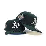 Dark Green Oakland Athletics Curved Brim Gray Bottom 1989 World Series New Era 9Fifty A-Frame Snapback