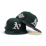 Dark Green Oakland Athletics Gray Bottom 1989 World Series Side Patch New Era 59Fifty Fitted