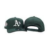 Dark Green Oakland Athletics Curved Brim Gray Bottom 1989 World Series New Era 9Fifty A-Frame Snapback