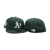 Dark Green Oakland Athletics Gray Bottom 1989 World Series Side Patch New Era 59Fifty Fitted