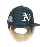 Dark Green Oakland Athletics Gray Bottom 1989 World Series Dogear New Era 59Fifty Fitted