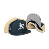 Dark Green Oakland Athletics Gray Bottom 1989 World Series Dogear New Era 59Fifty Fitted