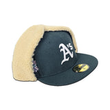 Dark Green Oakland Athletics Gray Bottom 1989 World Series Dogear New Era 59Fifty Fitted