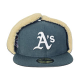 Dark Green Oakland Athletics Gray Bottom 1989 World Series Dogear New Era 59Fifty Fitted