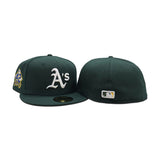 Dark Green Oakland Athletics Jackie Robinson Signature Edition Green Bottom #42 "Breaking Barriers" Side Patch New Era 59Fifty Fitted