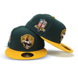 Dark Green Roberto Clemente Yellow Visor Gray Bottom #21 Clemente Side Patch New Era 59Fifty Fitted