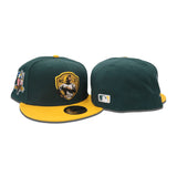 Dark Green Roberto Clemente Yellow Visor Gray Bottom #21 Clemente Side Patch New Era 59Fifty Fitted