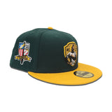 Dark Green Roberto Clemente Yellow Visor Gray Bottom #21 Clemente Side Patch New Era 59Fifty Fitted