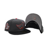 Dark Gray Los Angeles Angels Black Visor Gray Bottom 40th Season Side Patch New Era 59Fifty Fitted