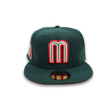 Dark Green Mexico Red Bottom 2023 World Baseball Classic New Era 59Fifty Fitted