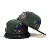 Cilantro Green Los Angeles Angels Black Visor Gray Bottom 50th Anniversary Patch New Era 59Fifty Fitted