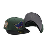 Cilantro Green Los Angeles Angels Black Visor Gray Bottom 50th Anniversary Patch New Era 59Fifty Fitted