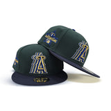 Dark Green Los Angeles Angels Navy Blue Visor Gray Bottom 2010 All Star Game Side Patch New Era 59Fifty Fitted