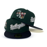 Dark Green Los Angeles Dodgers Navy Blue Visor Gray Bottom Shohei Ohtani Side Patch New Era 59Fifty Fitted