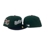 Dark Green Los Angeles Dodgers Navy Blue Visor Gray Bottom Shohei Ohtani Side Patch New Era 59Fifty Fitted