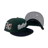 Dark Green Los Angeles Dodgers Navy Blue Visor Gray Bottom Shohei Ohtani Side Patch New Era 59Fifty Fitted