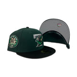 Dark Green Toronto Blue Jays Black Visor Gray Bottom 30th Anniversary Side Patch New Era 59Fifty Fitted