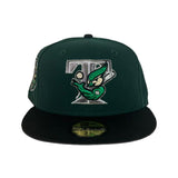 Dark Green Toronto Blue Jays Black Visor Gray Bottom 30th Anniversary Side Patch New Era 59Fifty Fitted