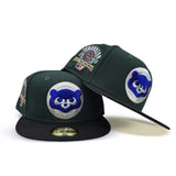 Dark Green Chicago Cubs Back Visor Gray Bottom 1990 All Star Game Side Patch New Era 59Fifty Fitted